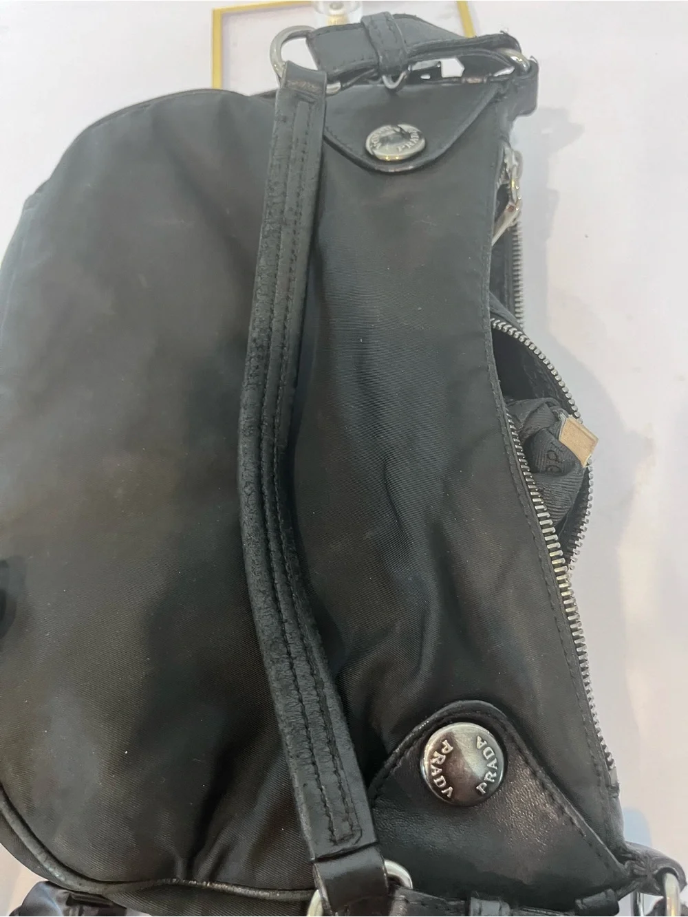 PRADA VINTAGE TESSUTO NYLON HOBO.